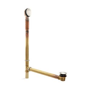 Clearflo Brass toe tap bath drain - K-7265-BN