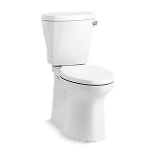 Betello® Comfort Height® Two-piece elongated 1.28 gpf chair height toilet with right-hand trip lever - K-20197-RA-0