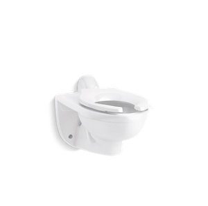 Kingston Ultra Wall-mount rear spud flushometer bowl - K-84323-SS-0