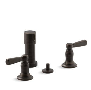 Bancroft® Vertical spray bidet faucet with lever handles - K-10586-4-2BZ