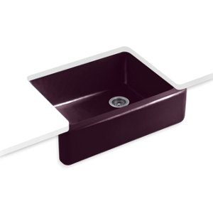 Whitehaven® 29-3/4" undermount single-bowl farmhouse kitchen sink - K-6487-PLM
