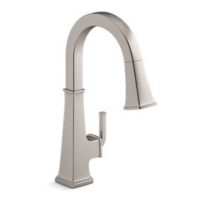 Riff® Pull-down kitchen sink faucet with three-function sprayhead - K-23830-VS
