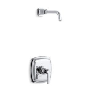 Margaux® Rite-Temp® shower valve trim with lever handle, less showerhead - K-TLS16234-4-CP