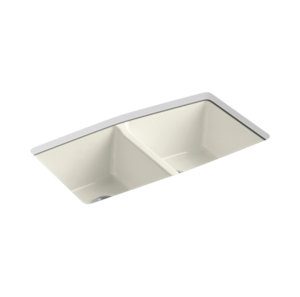 Brookfield 33" x 22" x 9-5/8" undermount double-equal kitchen sink - K-5846-5U-96