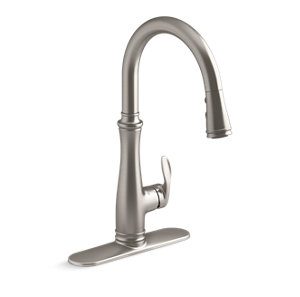 Bellera® Touchless pull-down kitchen sink faucet with three-function sprayhead - K-29108-VS