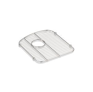 Langlade® Stainless steel sink rack, 13-1/2" x 15-1/4", for right-hand bowl - K-5180-ST