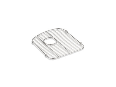 Langlade® Stainless steel sink rack, 13-1/2" x 15-1/4", for right-hand bowl - K-5180-ST