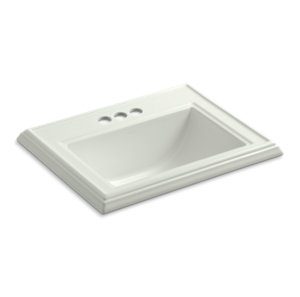 Memoirs® Classic Drop-in bathroom sink with 4" centerset faucet holes - K-2241-4-NY