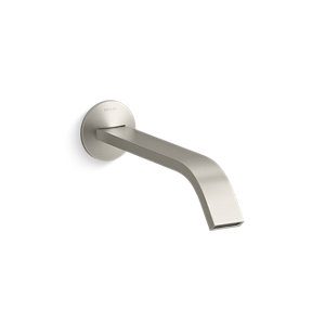Components® Wall-mount bathroom sink faucet spout with Ribbon design, 1.2 gpm - K-T23888-BN