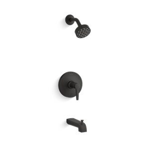 Pitch® Rite-Temp® bath and shower trim with 1.75 gpm showerhead - K-TS97074-4G-BL