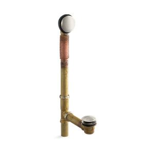 Clearflo Brass toe tap bath drain - K-7259-BN