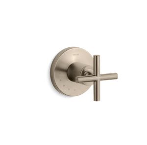 Purist® MasterShower® volume control valve trim with cross handle - K-T14490-3-BV