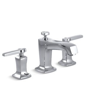 Margaux® Widespread bathroom sink faucet with lever handles - K-16232-4-CP