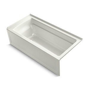 Archer® 66" x 32" three-side integral flange bath with right-hand drain - K-1948-RA-NY