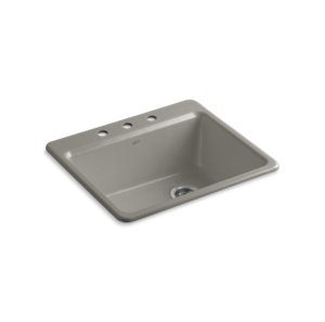 Riverby® 25" top-mount single-bowl kitchen sink - K-5872-3A1-K4