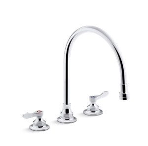 Triton® Bowe® 1.5 gpm kitchen sink faucet with 9-5/16" gooseneck spout, aerated flow and lever handles - K-815T70-4AHA-CP