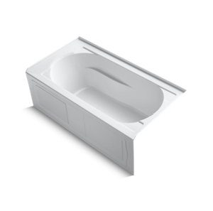 Devonshire® 60" x 32" alcove bath with integral apron, integral flange and right-hand drain - K-1184-RA-0