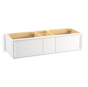 Lodern 60" wall-hung bathroom vanity cabinet - K-33567-1WA