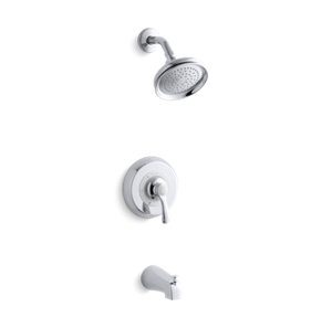 Fairfax® Rite-Temp® bath and shower trim set with NPT spout, valve not included - K-TS12007-4-CP