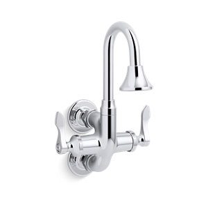 Triton® Bowe® Cannock 12 gpm service sink faucet with 3-11/16" gooseneck spout and lever handles - K-730T70-4AR-CP