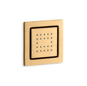 WaterTile® Square 22-nozzle body spray with stimulating spray - K-8003-2MB