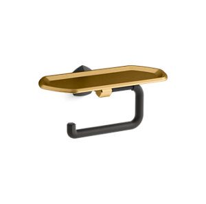 Occasion Toilet paper holder with tray - K-27128-BMB