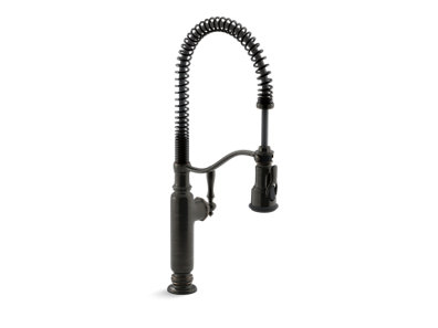 Tournant® Semi-professional kitchen sink faucet with three-function sprayhead - K-77515-2BZ