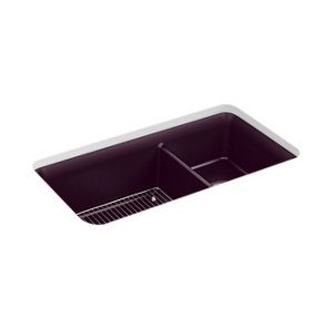 Cairn® 33-1/2" undermount double-bowl kitchen sink - K-8204-CM8
