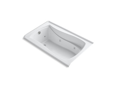 Mariposa® 60" x 36" alcove whirlpool with integral flange and left-hand drain - K-1239-L-0