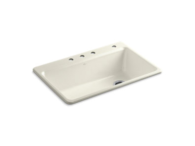 Riverby® 33" top-mount single-bowl workstation kitchen sink - K-5871-4A2-96