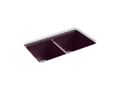 Riverby® 33" undermount double-bowl workstation kitchen sink - K-8679-5UA3-PLM