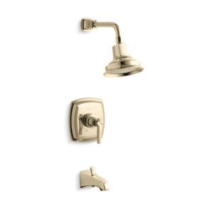 Margaux® Rite-Temp® bath and shower trim set with lever handle and NPT spout, valve not included - K-TS16225-4-AF