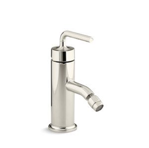 Purist® Horizontal swivel spray aerator bidet faucet with straight lever handle - K-14434-4A-SN