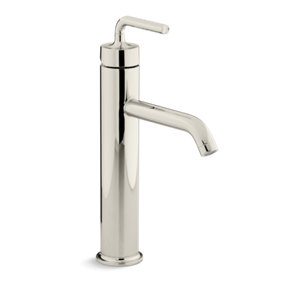 Purist® Tall single-handle bathroom sink faucet with lever handle, 1.2 gpm - K-14404-4A-SN