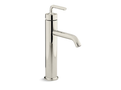 Purist® Tall single-handle bathroom sink faucet with lever handle, 1.2 gpm - K-14404-4A-SN
