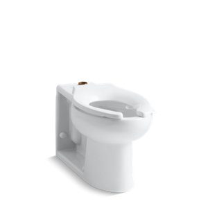 Anglesey Floor-mount top spud flushometer bowl with bedpan lugs - K-4386-L-0