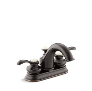 Fairfax® Centerset bathroom sink faucet with lever handles - K-12266-4-2BZ