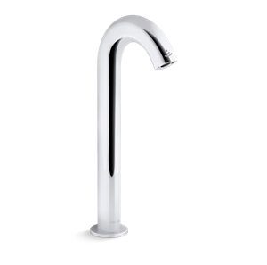 Oblo® Tall Touchless faucet with Kinesis sensor technology and temperature mixer, DC-powered - K-104B87-SANA-CP