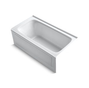 Bancroft® 60" x 32" alcove bath with integral apron, integral flange and right-hand drain - K-1150-RA-0