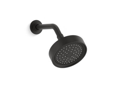 Purist® 2.5 gpm single-function wall-mount showerhead with Katalyst® air-induction technology - K-965-AK-BL