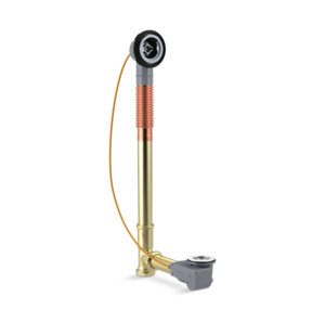 Pure Flo Rough-in cable bath drain, brass, 45" cable - K-37382-NA