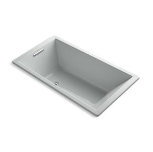 Underscore® Rectangle 66" x 36" drop-in bath with end drain - K-1136-95