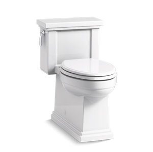 Tresham® One-piece compact elongated toilet with skirted trapway, 1.28 gpf - K-3981-0