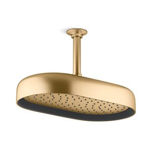 Statement Oblong 12" 2.5 gpm rainhead with Katalyst® air-induction technology - K-26294-2MB
