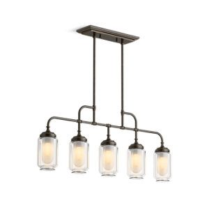 Artifacts® Five-light linear chandelier - K-22660-CH05-BZL