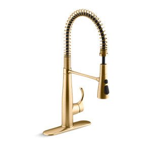 Simplice® Semi-professional kitchen sink faucet with three-function sprayhead - K-22033-2MB