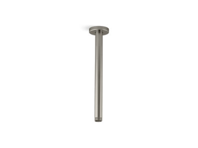 Statement 12" ceiling-mount single-function rainhead arm and flange - K-26321-BN