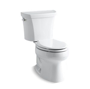 Wellworth® Two-piece elongated dual-flush toilet - K-3988-0