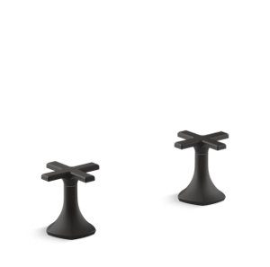 Occasion Cross bathroom sink faucet handles - K-27010-3-BL