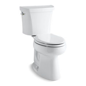 Highline® Comfort Height® Two-piece elongated dual-flush chair height toilet - K-3989-0